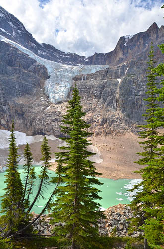 Angel Glacier on the way down